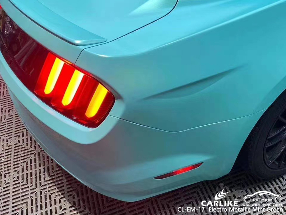 CL-EM-17 electro metallic mint green vinyl material suppliers for FORD MUSTANG Scotland United Kingdom