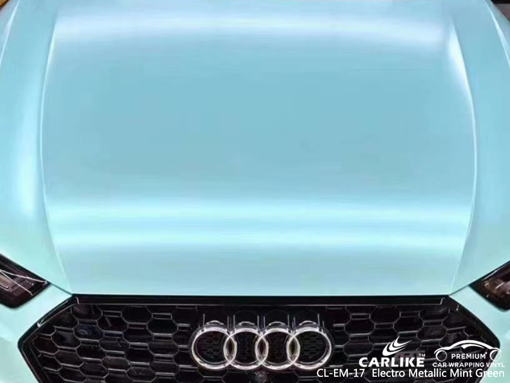 CL-EM-17 electro metallic mint green car wrapping for AUDI Mari Russia