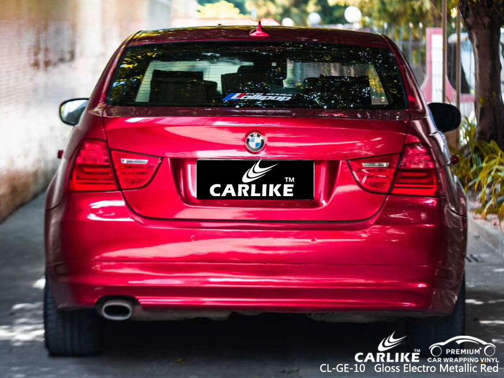 CL-GE-10 gloss electro metallic red car foil for BMW Perm Krai Russia