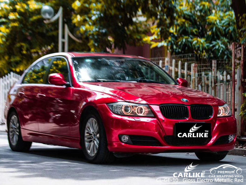 CL-GE-10 gloss electro metallic red car foil for BMW Perm Krai Russia