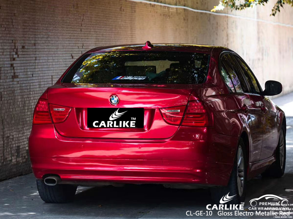 CL-GE-10 gloss electro metallic red car foil for BMW Perm Krai Russia