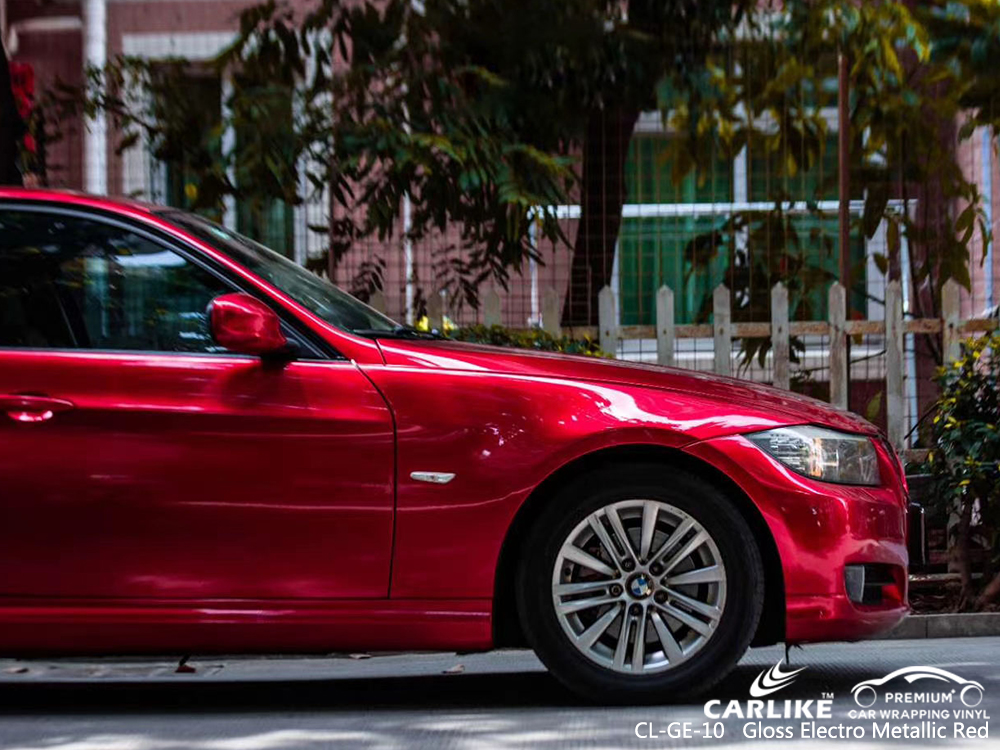 CL-GE-10 gloss electro metallic red car foil for BMW Perm Krai Russia