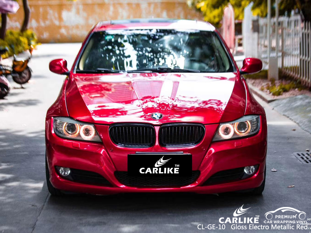CL-GE-10 gloss electro metallic red car foil for BMW Perm Krai Russia