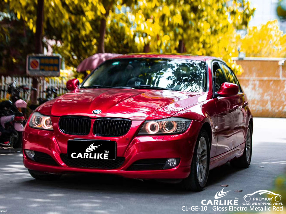 CL-GE-10 gloss electro metallic red car foil for BMW Perm Krai Russia