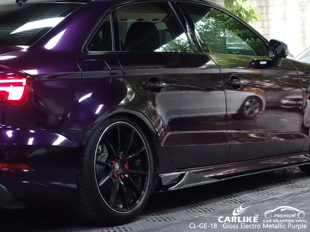 CL-GE-18 gloss electro metallic purple vinyl sticker paper for AUDI Sao Paulo Brazil
