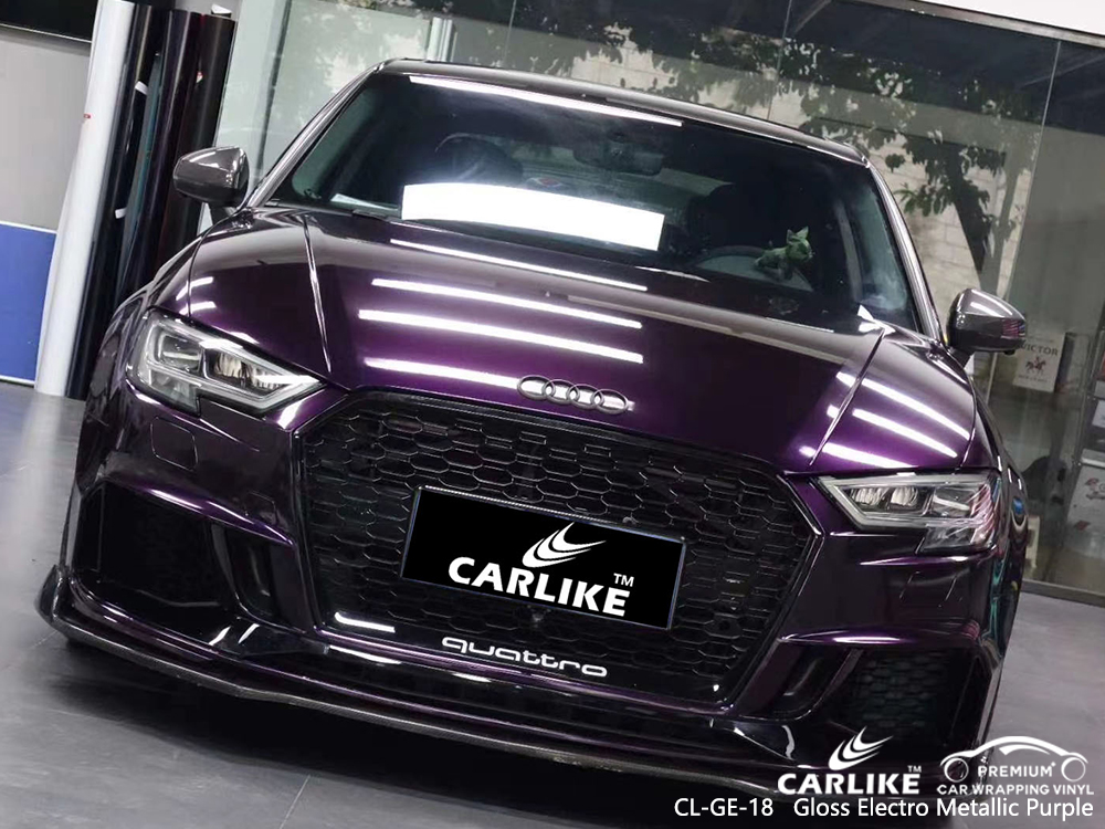 CL-GE-18 gloss electro metallic purple vinyl sticker paper for AUDI Sao Paulo Brazil