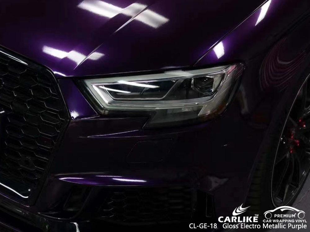 CL-GE-18 gloss electro metallic purple vinyl sticker paper for AUDI Sao Paulo Brazil