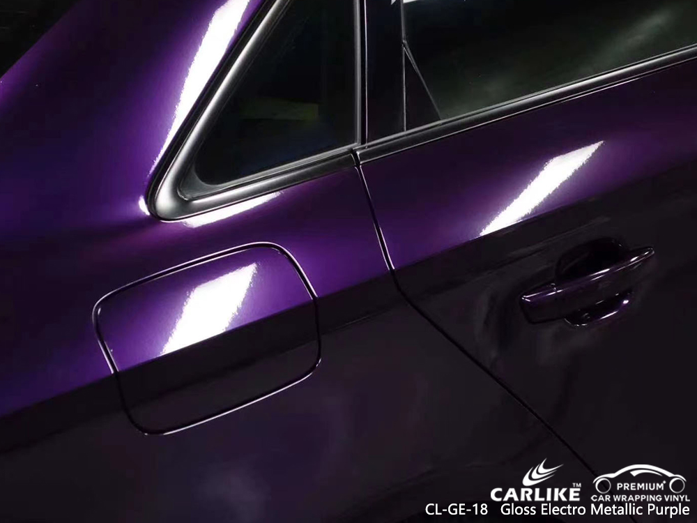 CL-GE-18 gloss electro metallic purple vinyl sticker paper for AUDI Sao Paulo Brazil