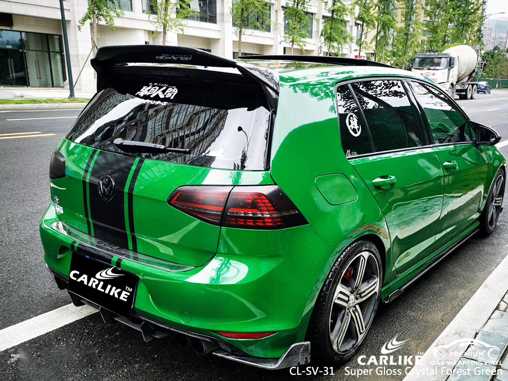 CL-SV-31 super gloss crystal forest green wrap vinyl for VOLKSWAGEN Krasnoyarsk Krai Russia