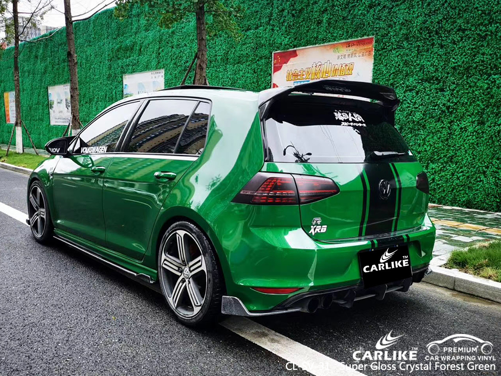 CL-SV-31 super gloss crystal forest green wrap vinyl for VOLKSWAGEN Krasnoyarsk Krai Russia