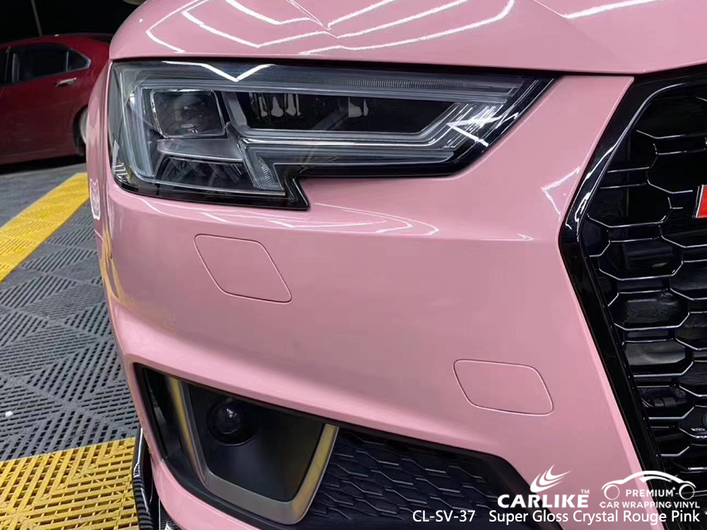 CL-SV-37 super gloss crystal rouge pink body wrap car supplier for AUDI Anambra Nigeria