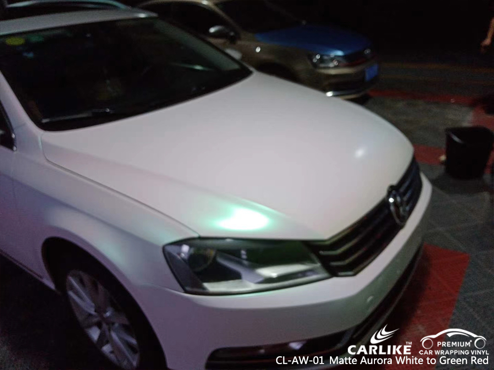 CL-AW-01 matte aurora white to green red auto boat vinyl films for VOLKSWAGEN Arizona United States
