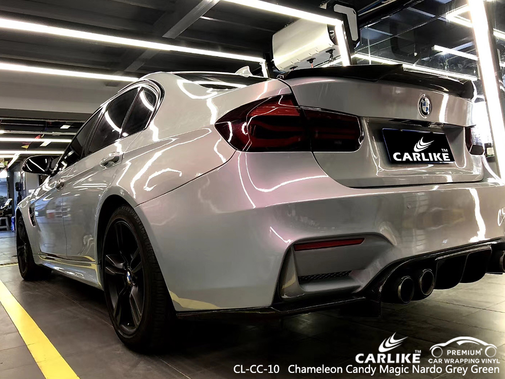 CL-CC-10 chameleon candy magic nardo grey green vinyl wrap gloss for BMW Ohio United States