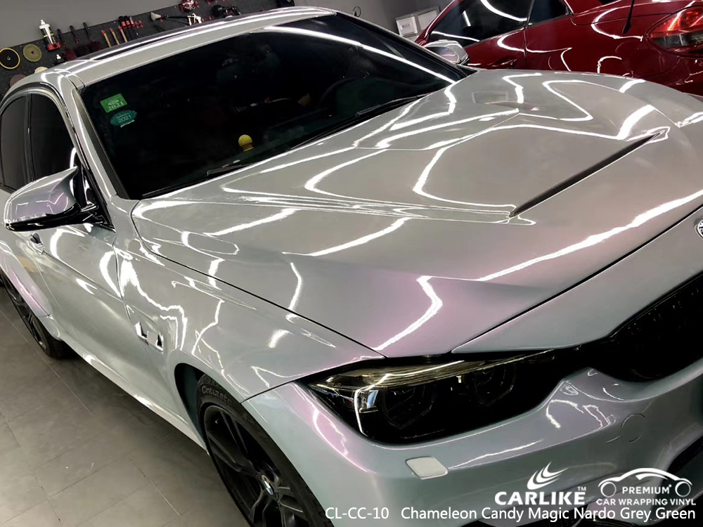 CL-CC-10 chameleon candy magic nardo grey green vinyl wrap gloss for BMW Ohio United States