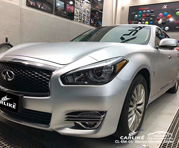 INFINITI için CL-EM-03 elektro metalik gümüş vinil filmler
