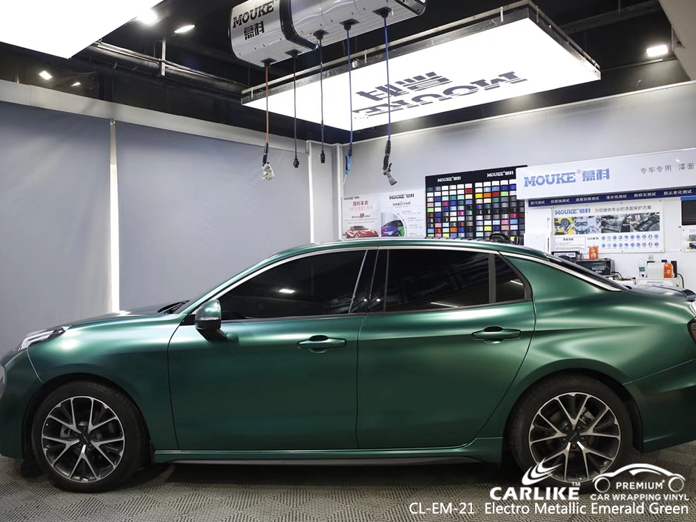 CL-EM-21 electro metallic emerald green wrap vinyl for LYNK&CO North Carolina United States