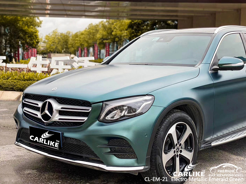 CL-EM-21 electro metallic emerald green wrap vinyl for MERCEDES-BENZ New York United States