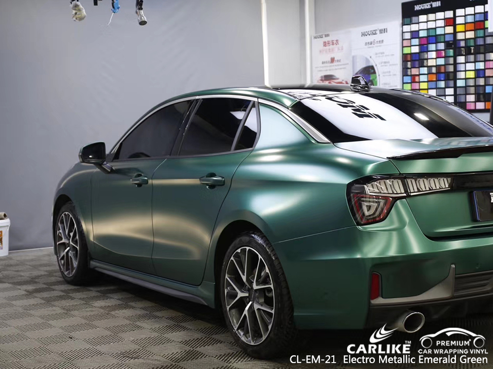 CL-EM-21 electro metallic emerald green wrap vinyl for LYNK&CO North Carolina United States