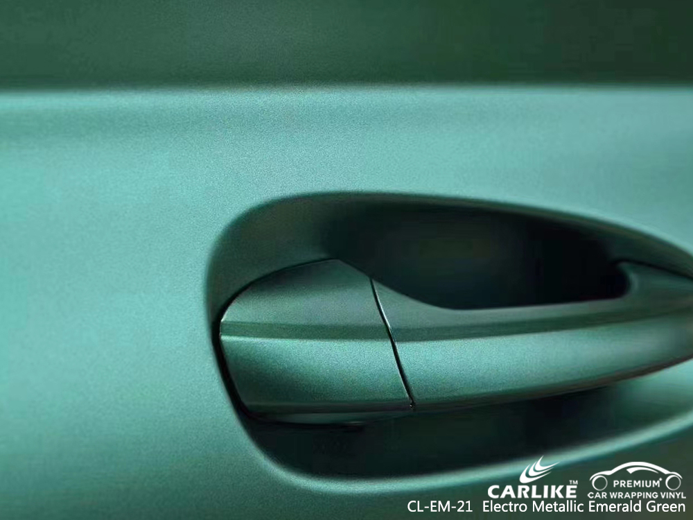 CL-EM-21 electro metallic emerald green vinyl wrap for MERCEDES-BENZ Utrecht Netherlands