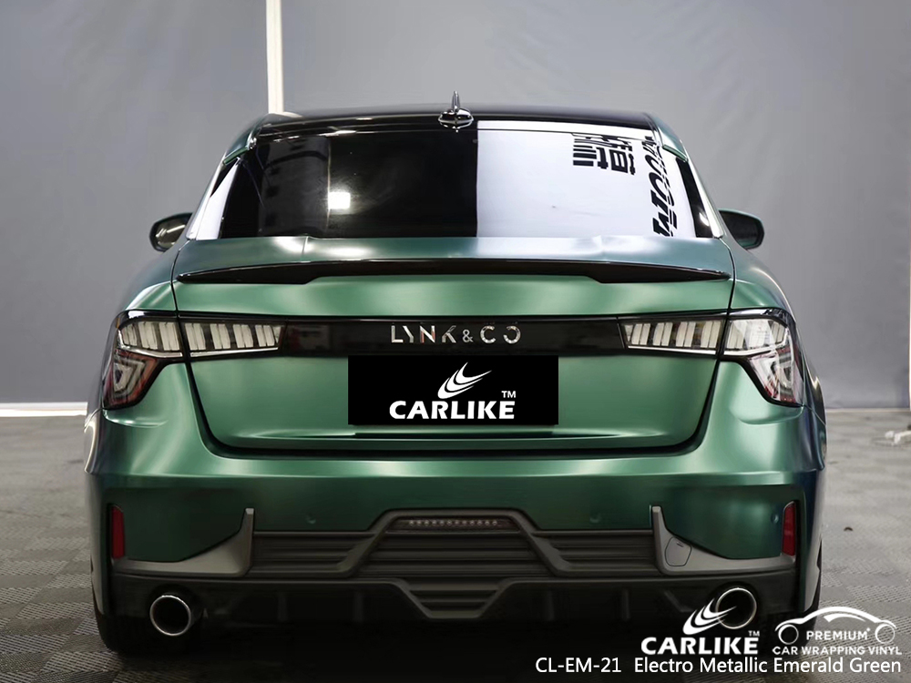 CL-EM-21 electro metallic emerald green wrap vinyl for LYNK&CO North Carolina United States