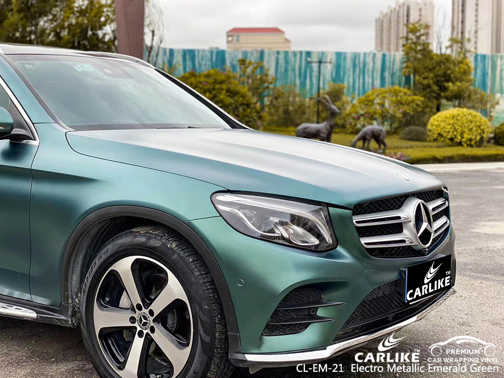 CL-EM-21 electro metallic emerald green wrap vinyl for MERCEDES-BENZ New York United States