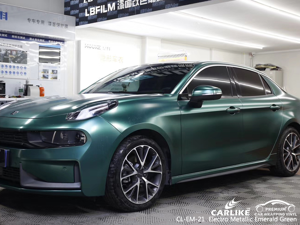 CL-EM-21 electro metallic emerald green wrap vinyl for LYNK&CO North Carolina United States