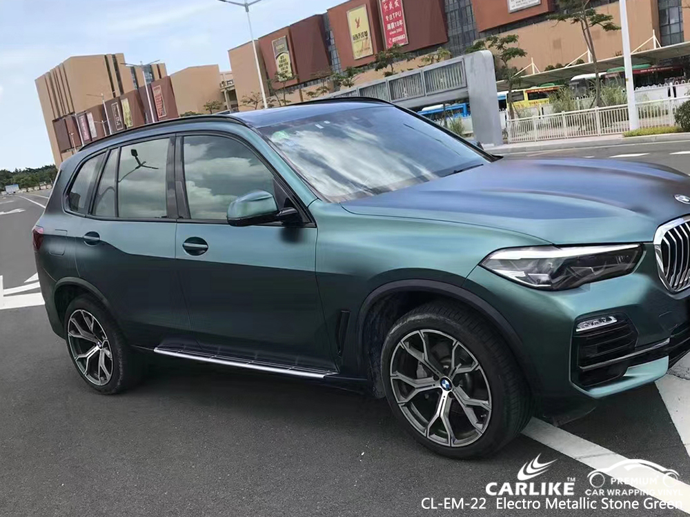 CL-EM-22 electro metallic stone green autobike vehicle wrapping for BMW Tennessee United States