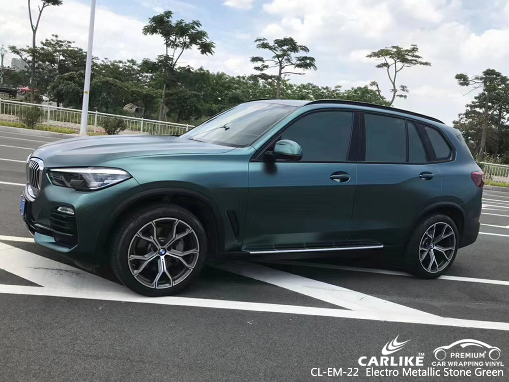 CL-EM-22 electro metallic stone green autobike vehicle wrapping for BMW Tennessee United States