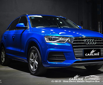 CL-GE-25 brillant électro métallisé bleu saphir enveloppe ma voiture pour AUDI