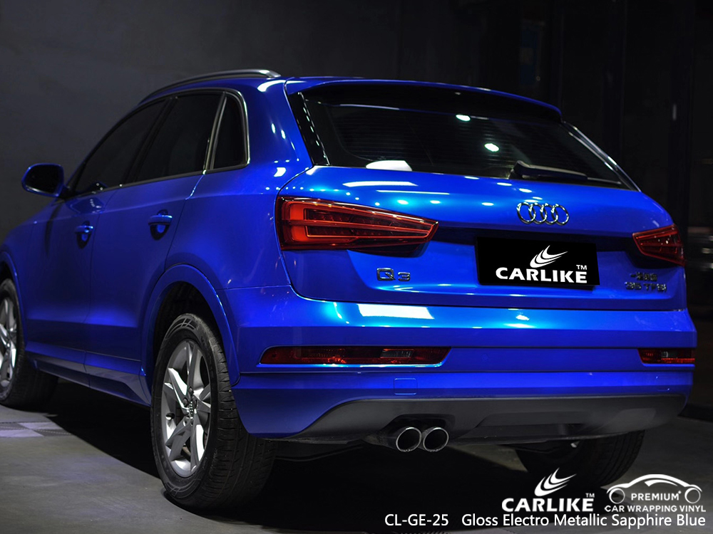 CL-GE-25 gloss electro metallic sapphire blue wrap my car for AUDI Oregon United States