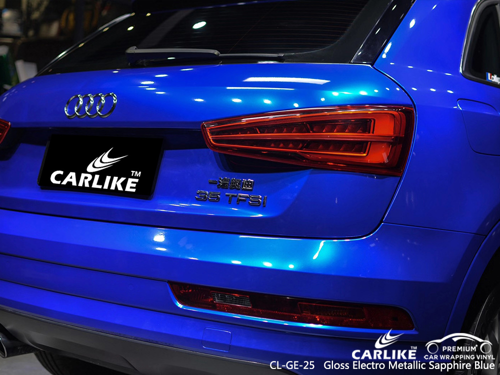 CL-GE-25 gloss electro metallic sapphire blue wrap my car for AUDI Oregon United States