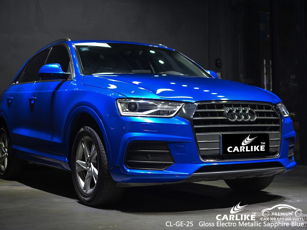 CL-GE-25 gloss electro metallic sapphire blue wrap my car for AUDI Oregon United States