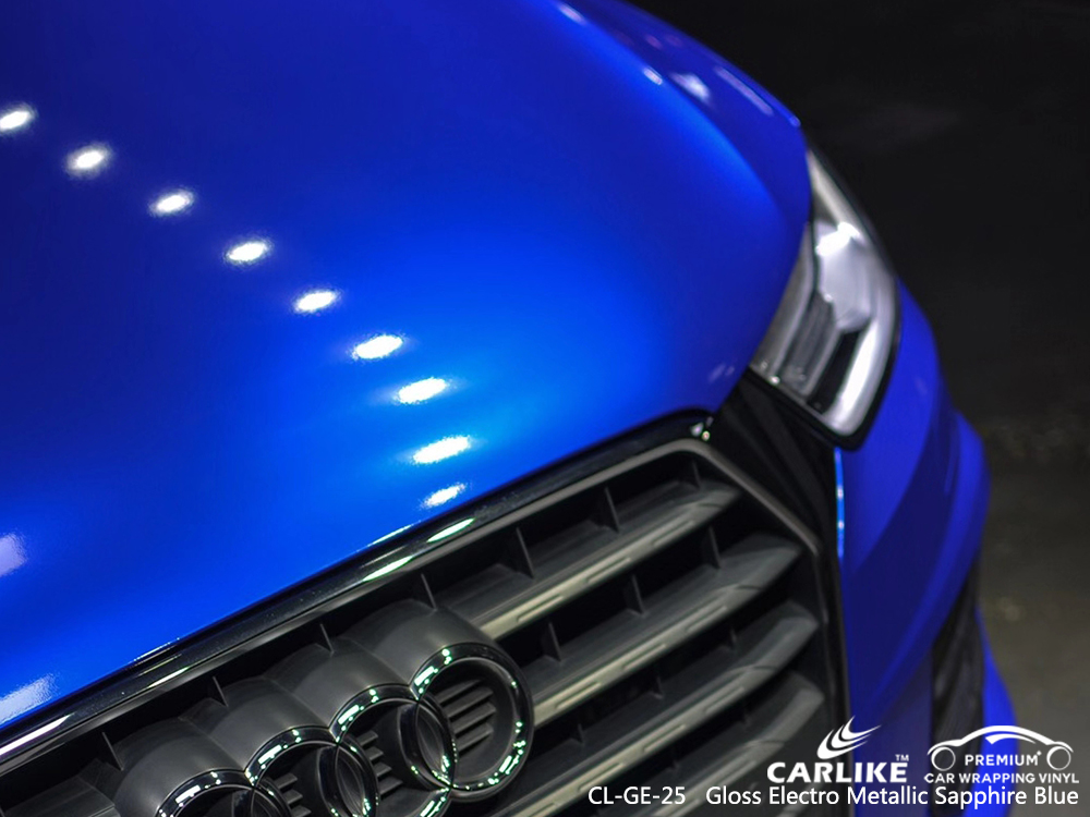 CL-GE-25 gloss electro metallic sapphire blue wrap my car for AUDI Oregon United States