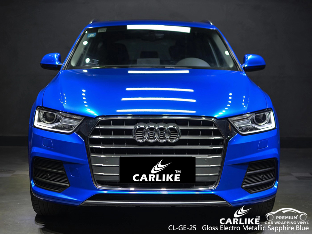 CL-GE-25 gloss electro metallic sapphire blue wrap my car for AUDI Oregon United States