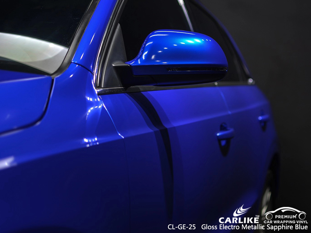 CL-GE-25 gloss electro metallic sapphire blue wrap my car for AUDI Oregon United States