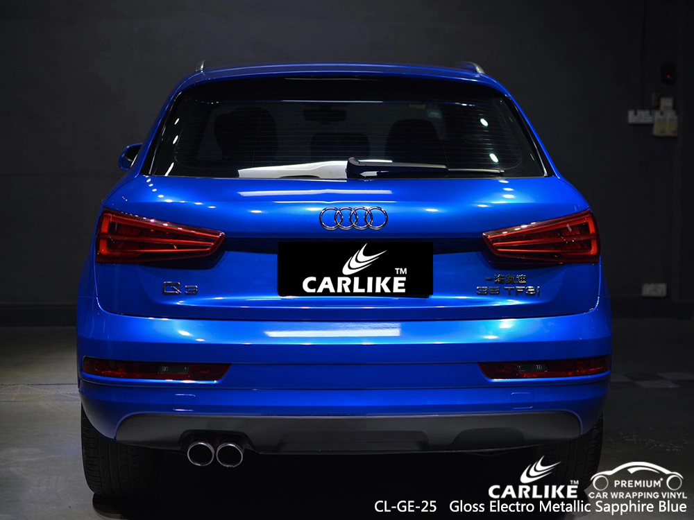 CL-GE-25 gloss electro metallic sapphire blue wrap my car for AUDI Oregon United States