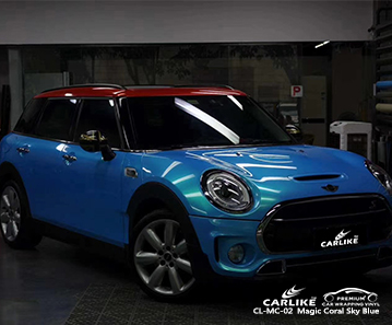 CL-MC-02 MINI için sihirli mercan gök mavisi vinil filmler