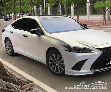 LEXUS için CL-MW-05 mat sihirli beyazdan altın kaplamaya araba tedarikçisi