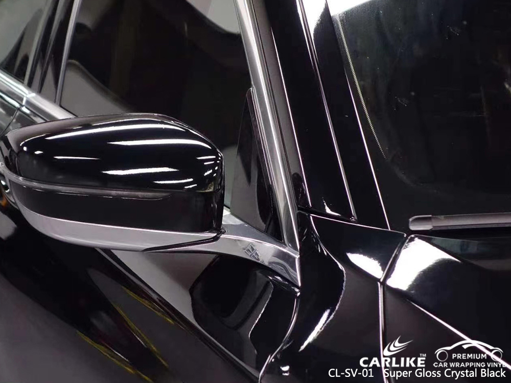 CL-SV-01 super gloss crystal black scooter car wrapping for BMW South Holland Netherlands
