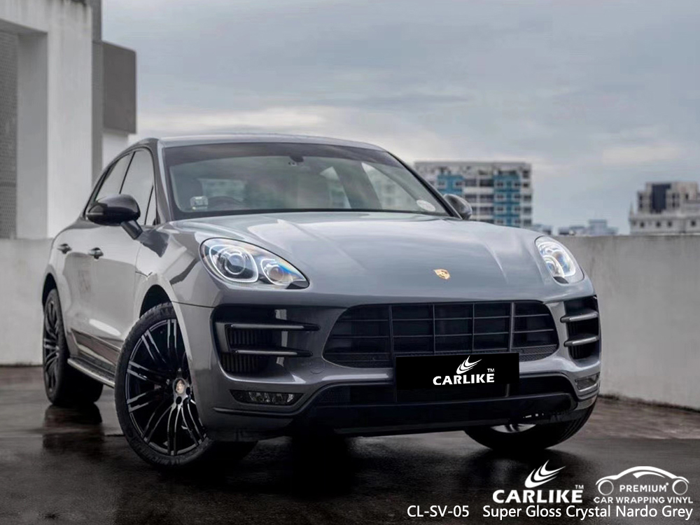 CL-SV-05 super gloss crystal nardo grey vinyl wrap gloss for PORSCHE Louisiana United States
