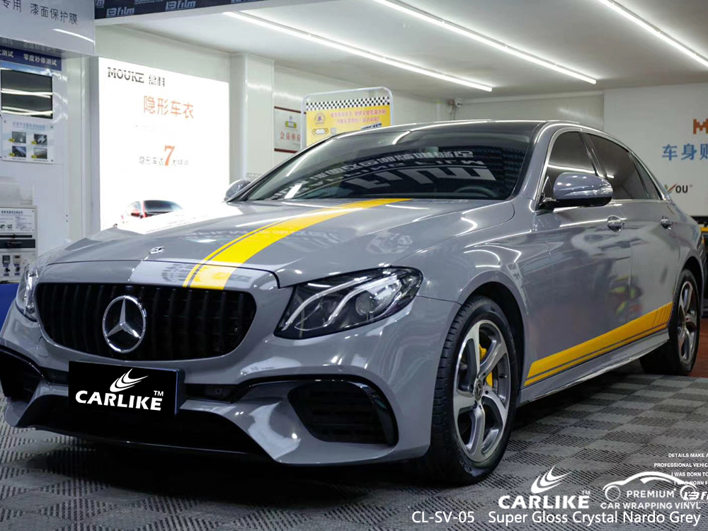 CL-SV-05 super gloss crystal nardo grey body wrap car supplier for MERCEDES-BENZ Missouri United States