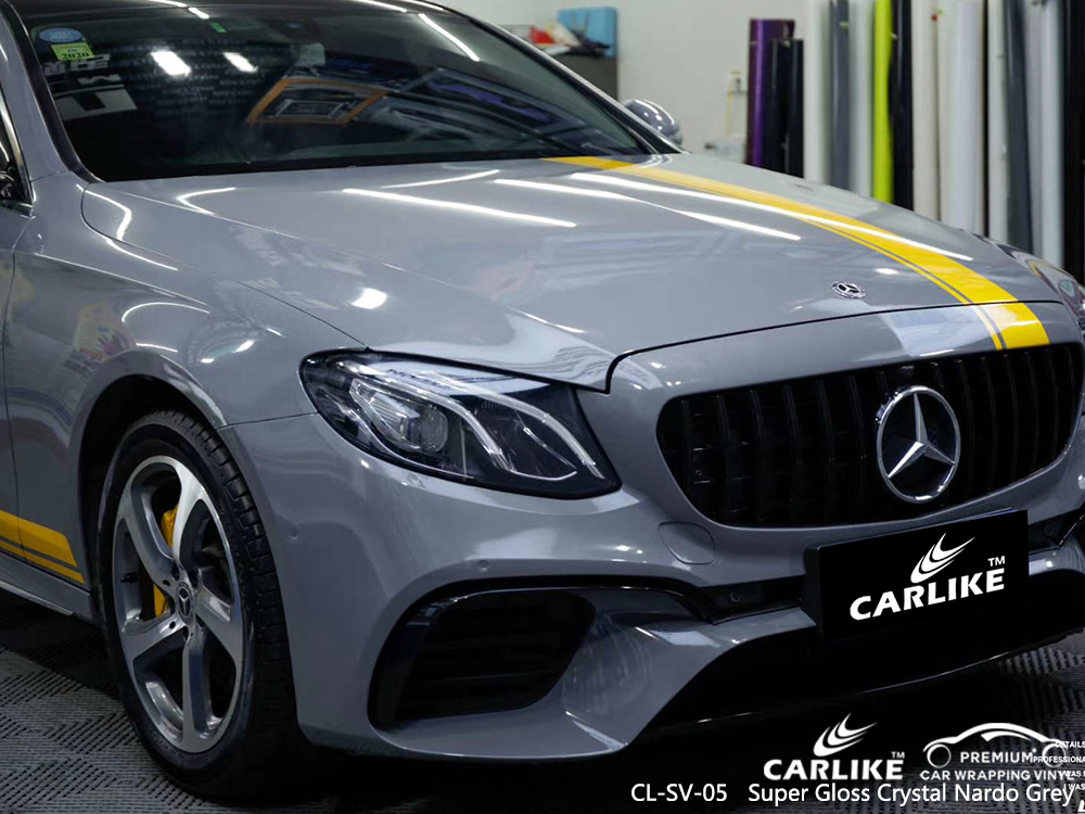 CL-SV-05 super gloss crystal nardo grey body wrap car supplier for MERCEDES-BENZ Missouri United States