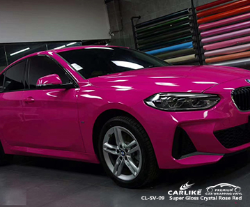 CL-SV-09 super gloss cristal rosa vermelha embalagem de veículo de barco para BMW