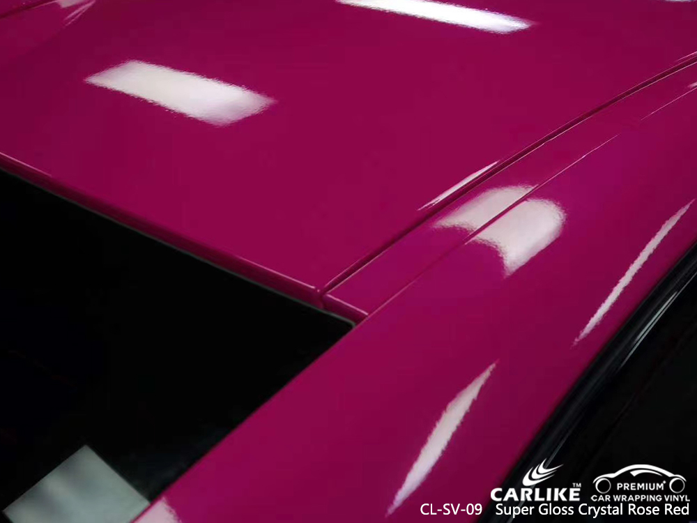 CL-SV-09 super gloss crystal rose red boat vehicle wrapping for BMW North Brabant Netherlands