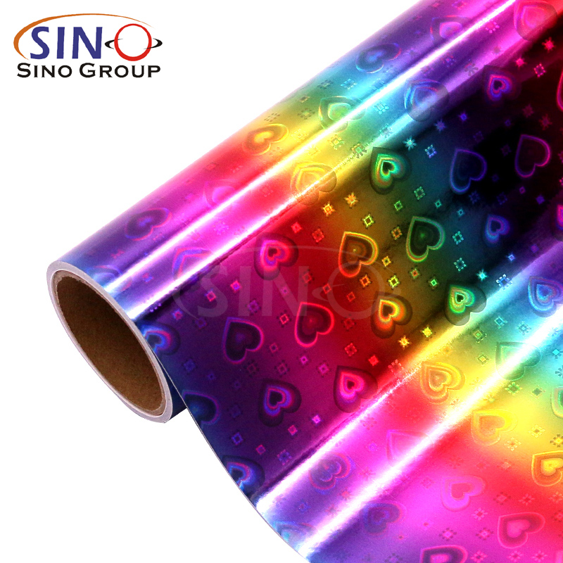 BA-RA Holographic Rainbow Gradient Craft  Permanent Vinyl Sheet