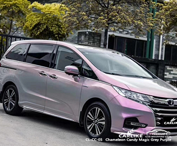 HONDA için CL-CC-05 bukalemun şeker sihirli gri mor araba sarma folyo