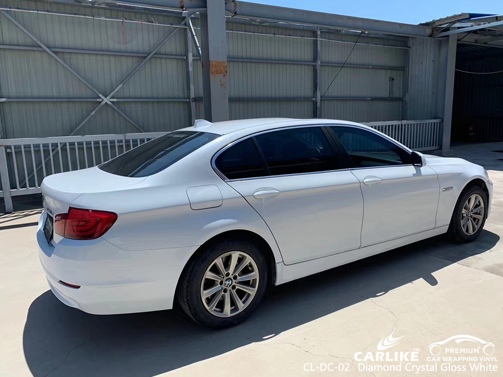CL-DC-02 diamond crystal gloss white vinyl wrapping for BMW Wisconsin United States