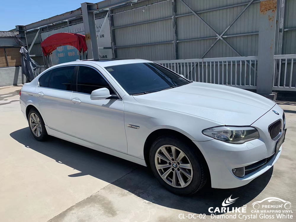 CL-DC-02 diamond crystal gloss white vinyl wrapping for BMW Wisconsin United States
