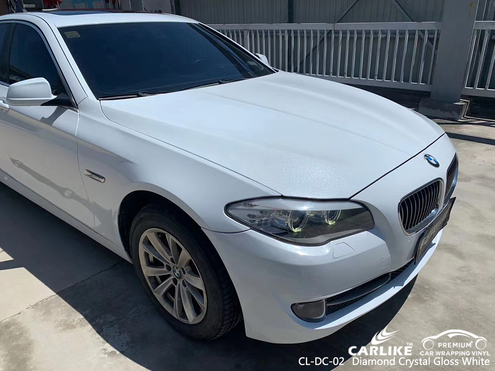 CL-DC-02 diamond crystal gloss white vinyl wrapping for BMW Wisconsin United States