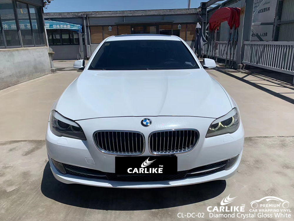 CL-DC-02 diamond crystal gloss white vinyl wrapping for BMW Wisconsin United States